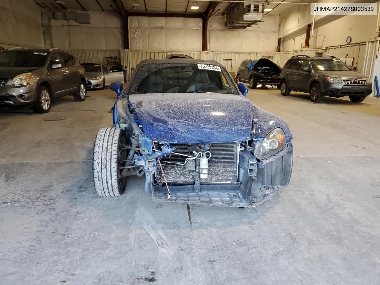 2007 Honda S2000 VIN: JHMAP21427S003539 Lot: 75239364