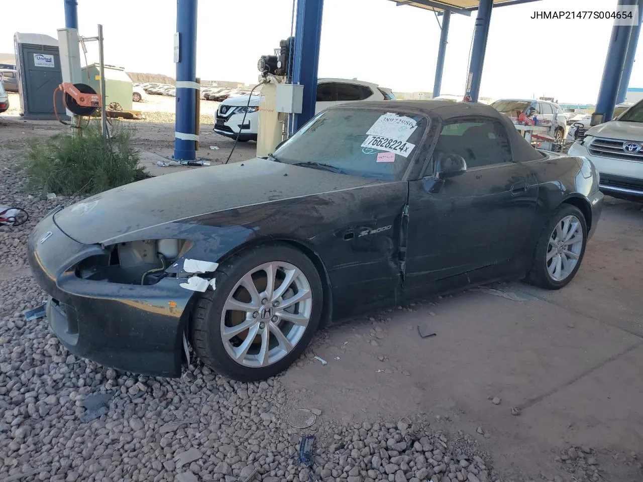 2007 Honda S2000 VIN: JHMAP21477S004654 Lot: 76628224