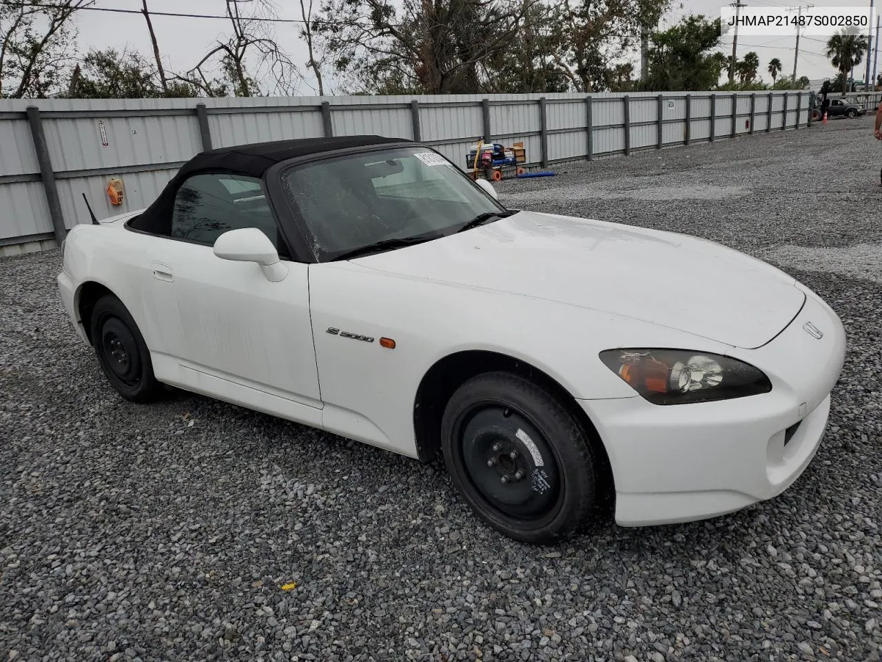 JHMAP21487S002850 2007 Honda S2000