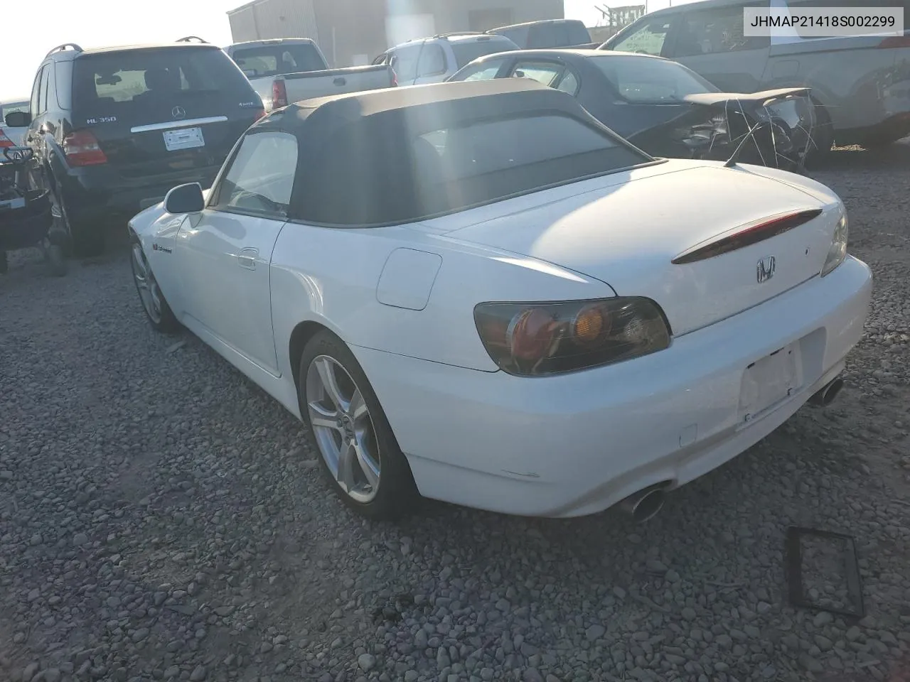 2008 Honda S2000 VIN: JHMAP21418S002299 Lot: 75226814