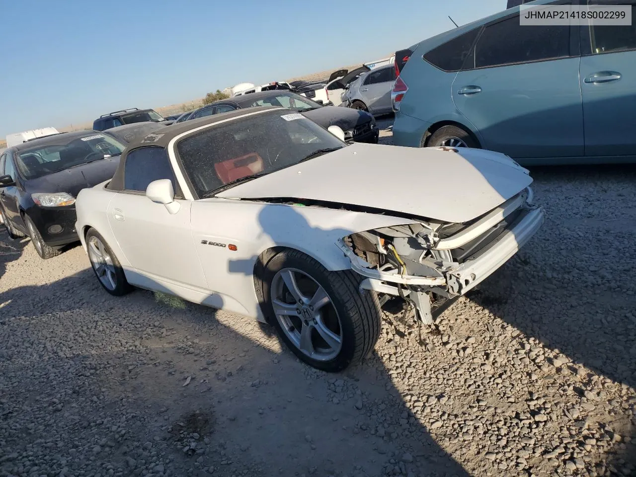 2008 Honda S2000 VIN: JHMAP21418S002299 Lot: 75226814