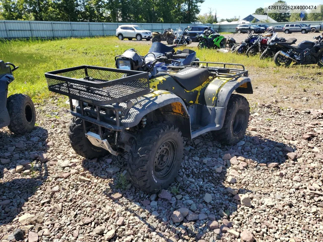 478TE2262X4000474 1999 Honda Trx450 Es