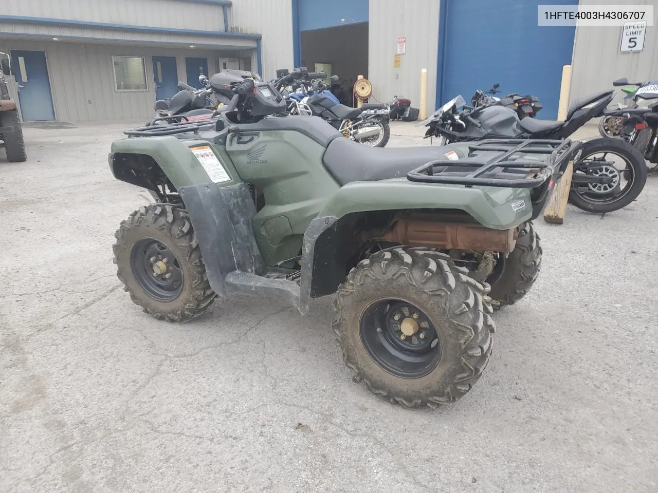 1HFTE4003H4306707 2017 Honda Trx420 Fm