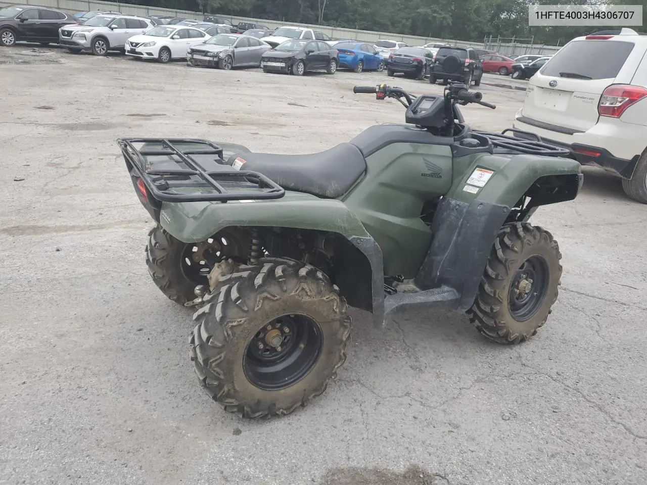 1HFTE4003H4306707 2017 Honda Trx420 Fm