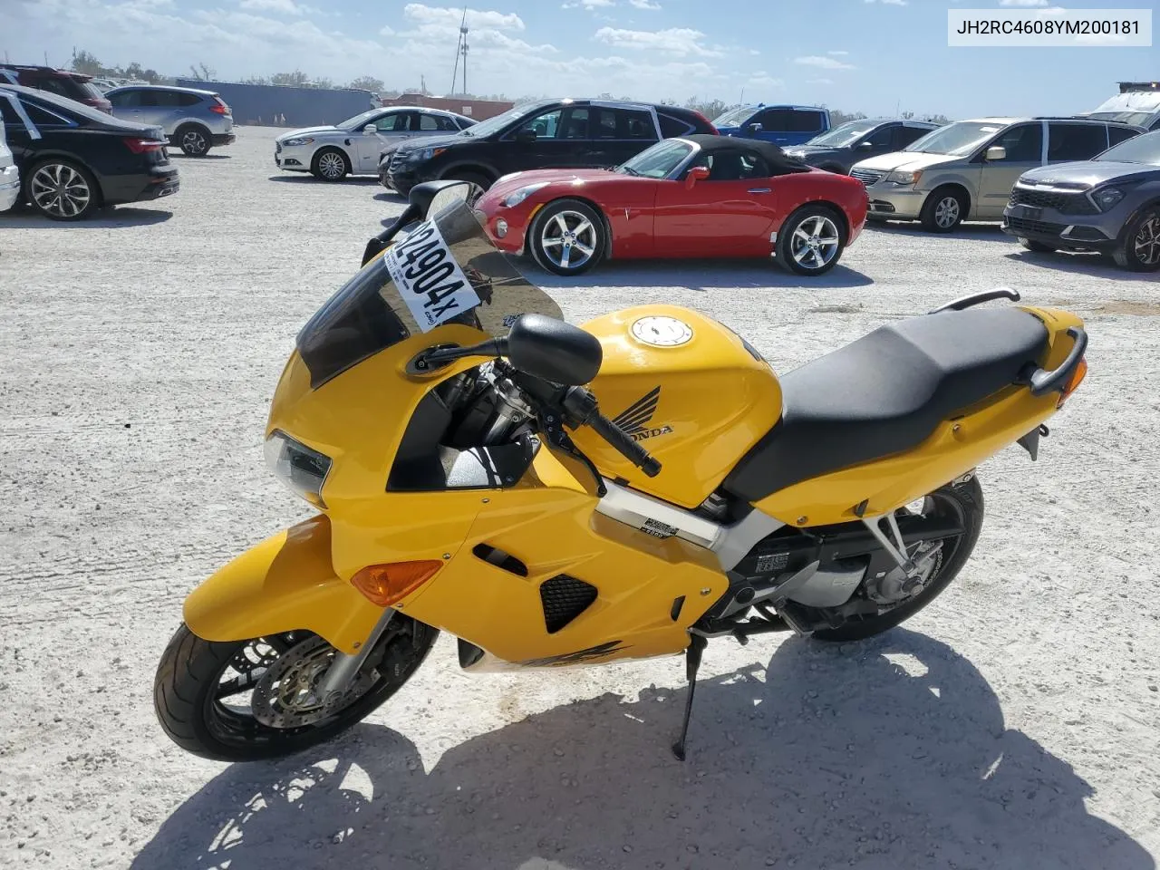 2000 Honda Vfr800 F1 VIN: JH2RC4608YM200181 Lot: 76924904