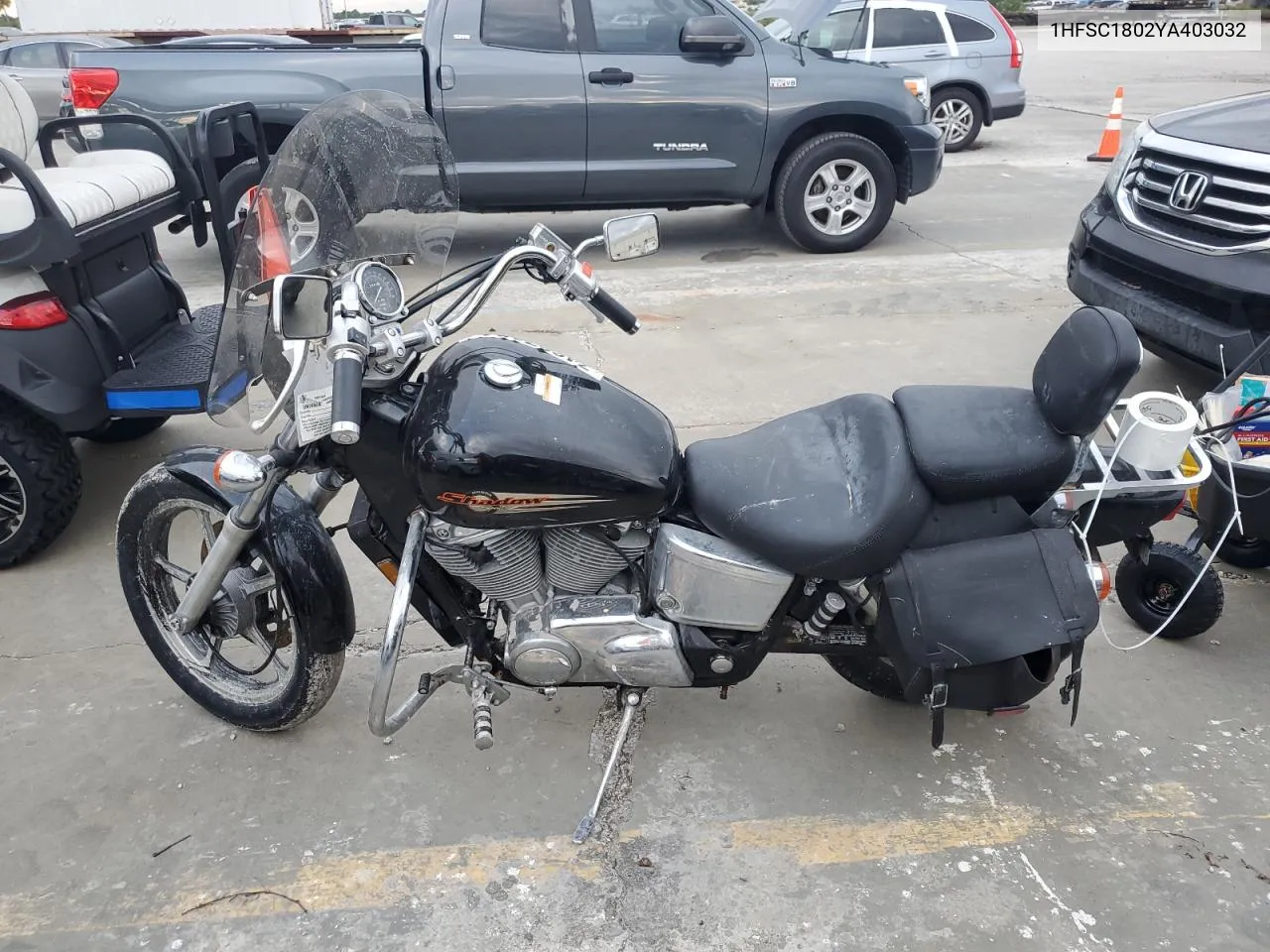 2000 Honda Vt1100 C VIN: 1HFSC1802YA403032 Lot: 74697184