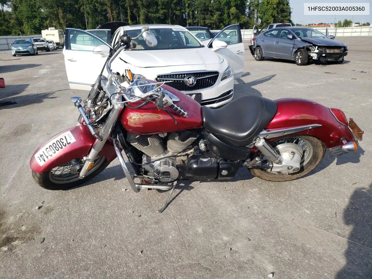 2003 Honda Vt1300 S VIN: 1HFSC52003A005360 Lot: 73080914