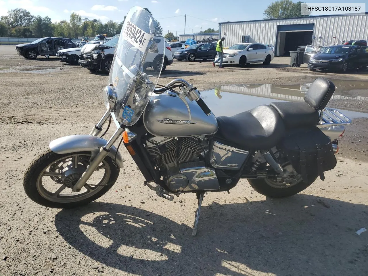 2007 Honda Vt1100 C VIN: 1HFSC18017A103187 Lot: 79269424