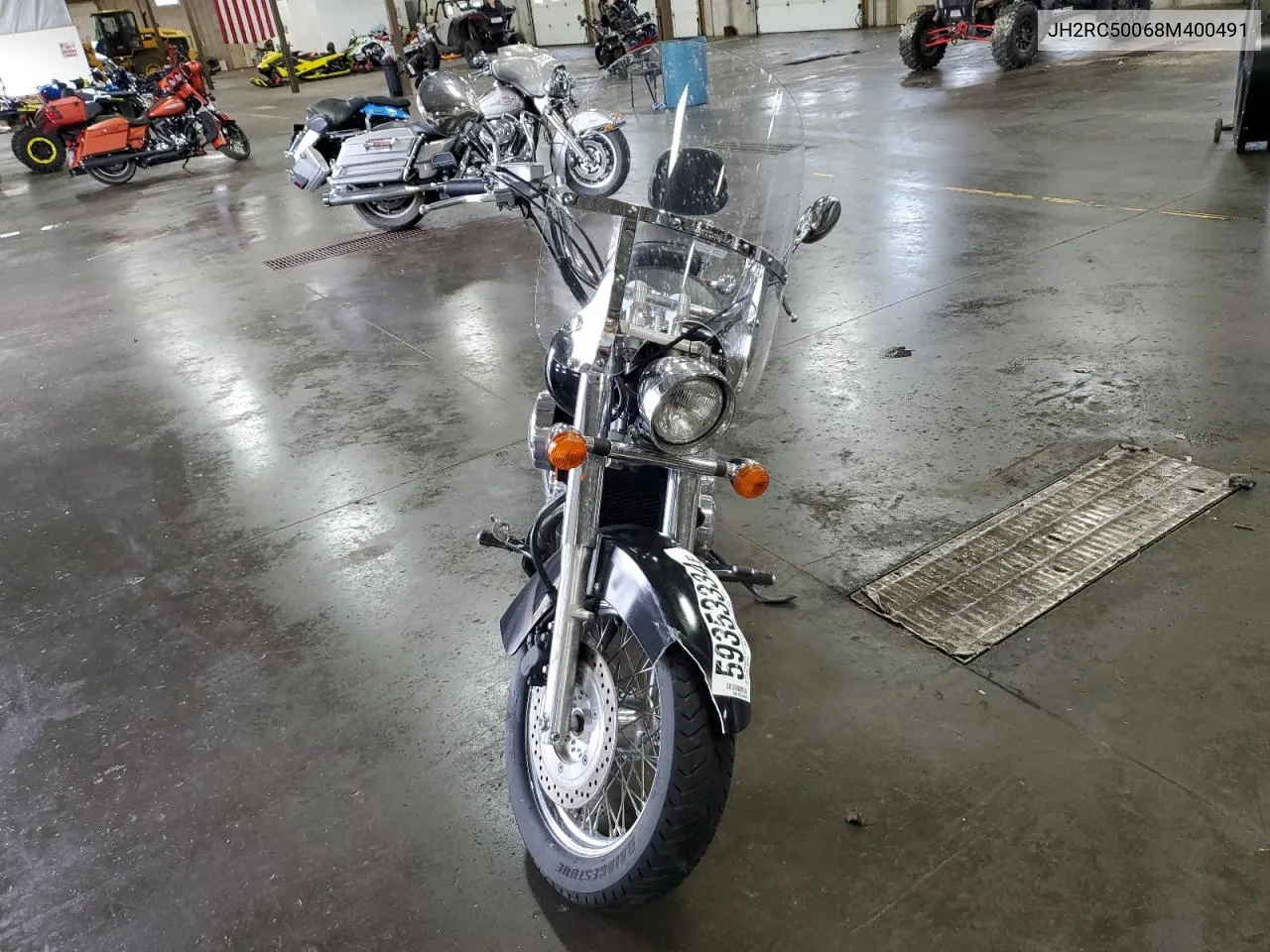 2008 Honda Vt750 C VIN: JH2RC50068M400491 Lot: 59353334