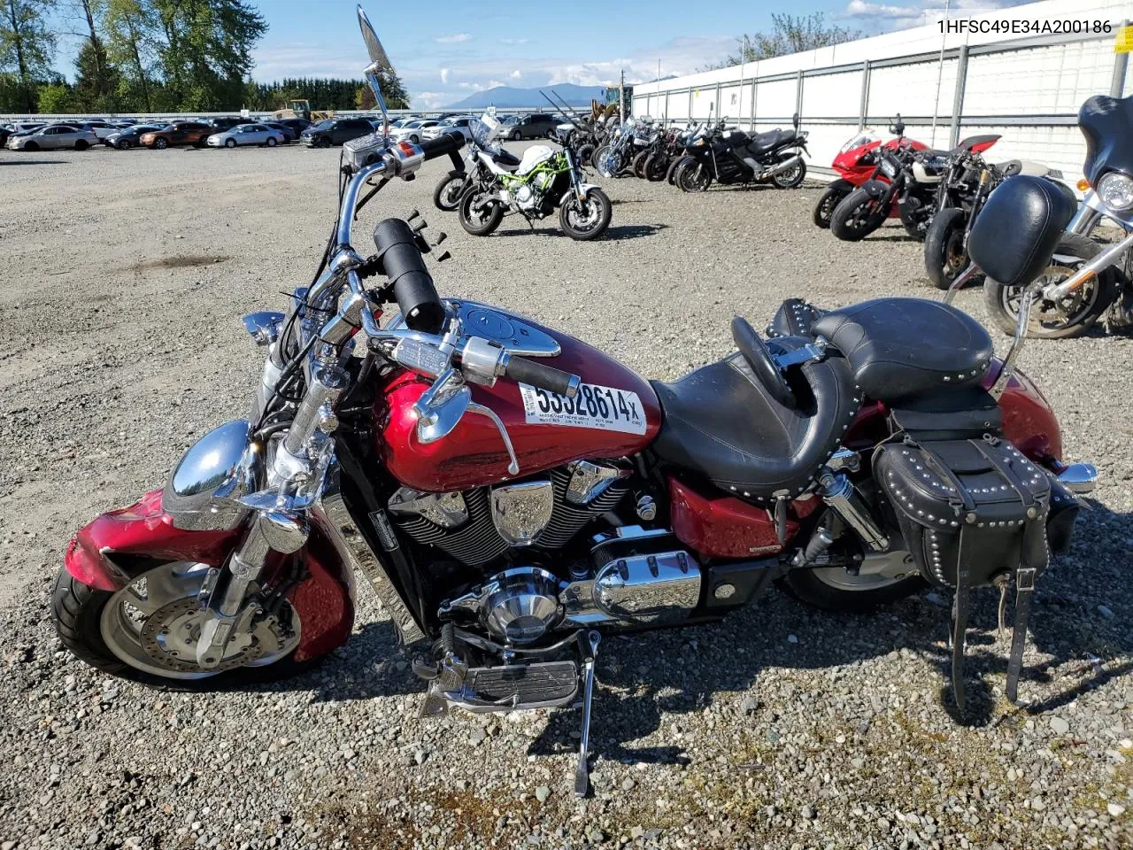 2004 Honda Vtx1800 N2 VIN: 1HFSC49E34A200186 Lot: 53528614