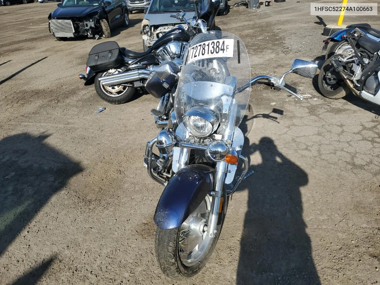 2004 Honda Vtx1300 S VIN: 1HFSC52274A100663 Lot: 72781384