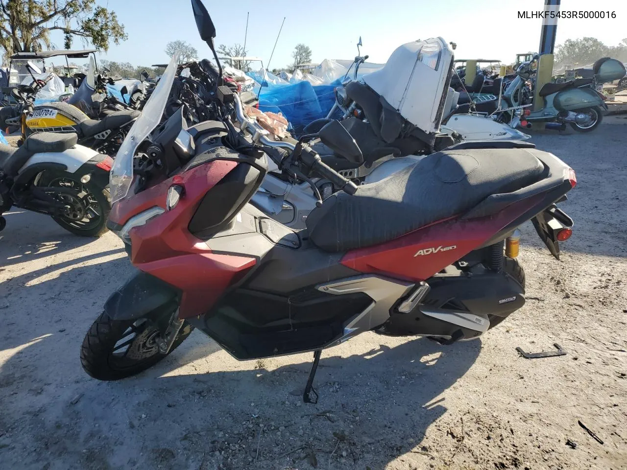 2024 Honda Adv160 A VIN: MLHKF5453R5000016 Lot: 75809294