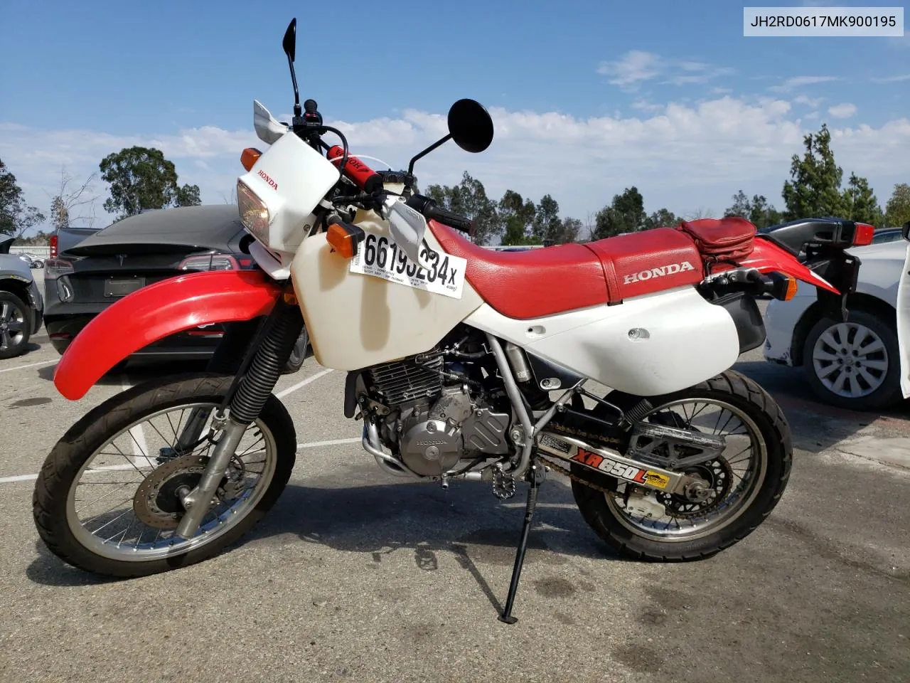 2021 Honda Xr650 L VIN: JH2RD0617MK900195 Lot: 66193234