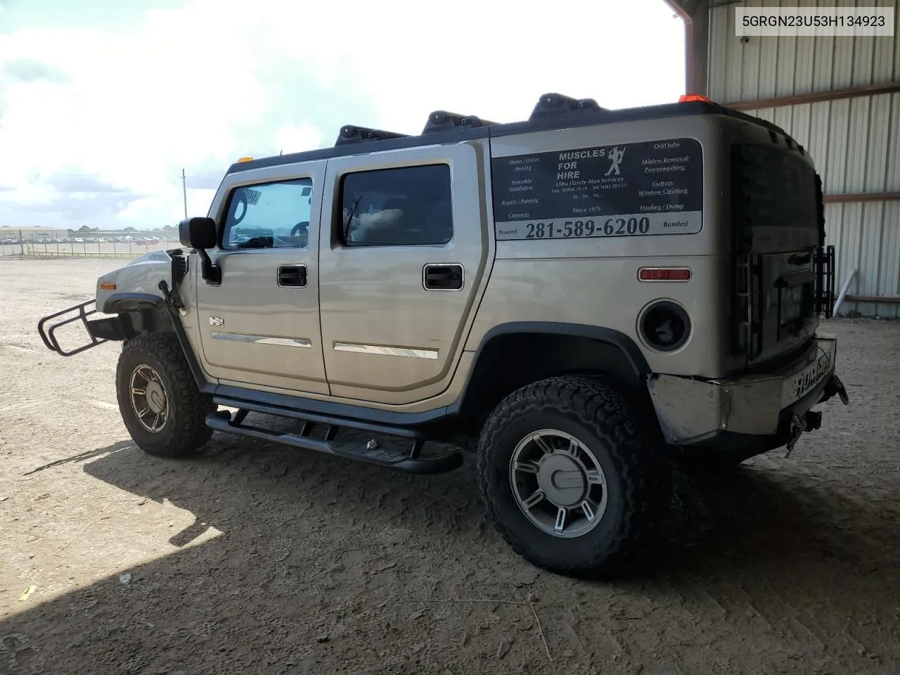 2003 Hummer H2 VIN: 5GRGN23U53H134923 Lot: 64093664