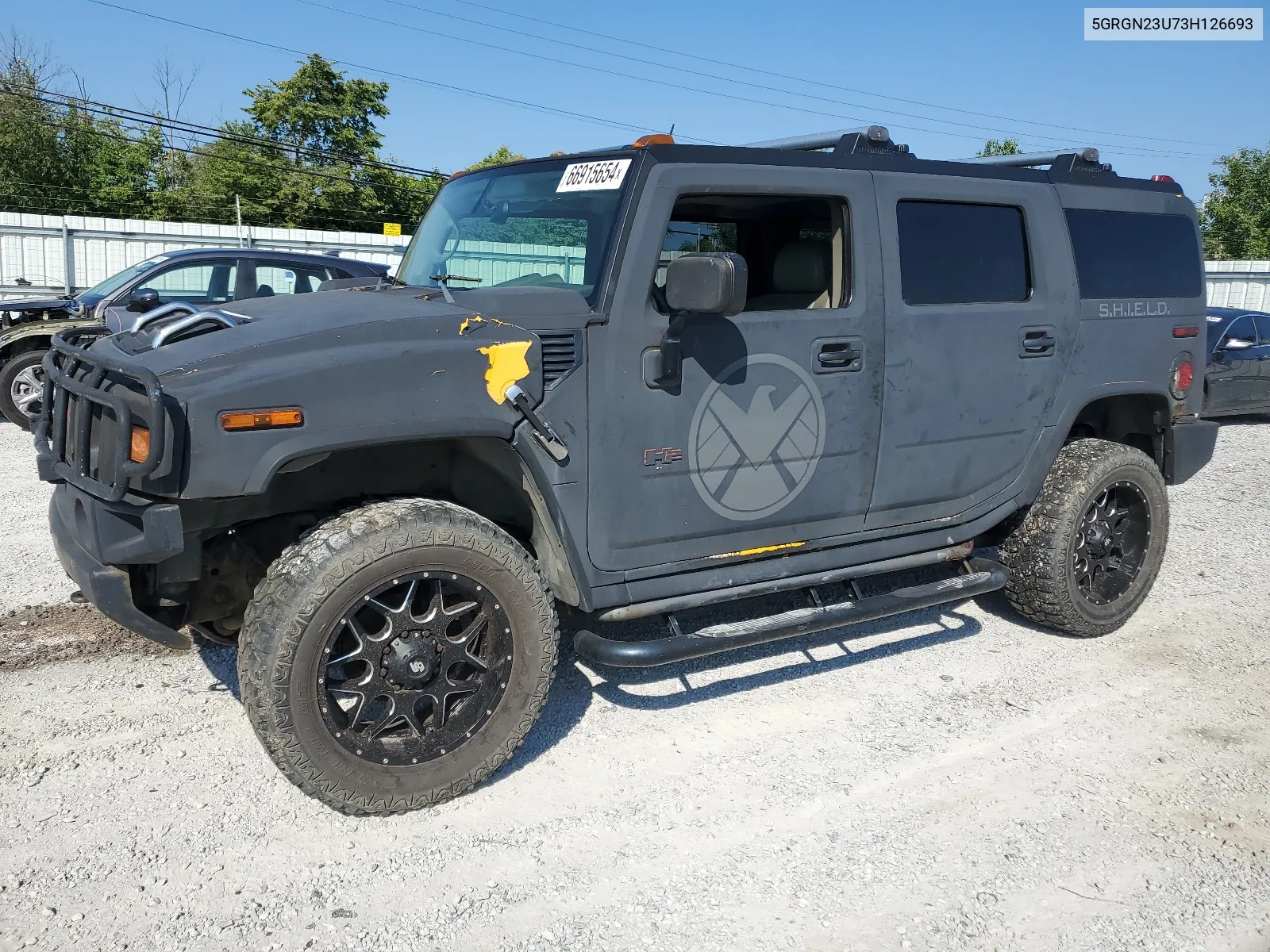 2003 Hummer H2 VIN: 5GRGN23U73H126693 Lot: 40713175