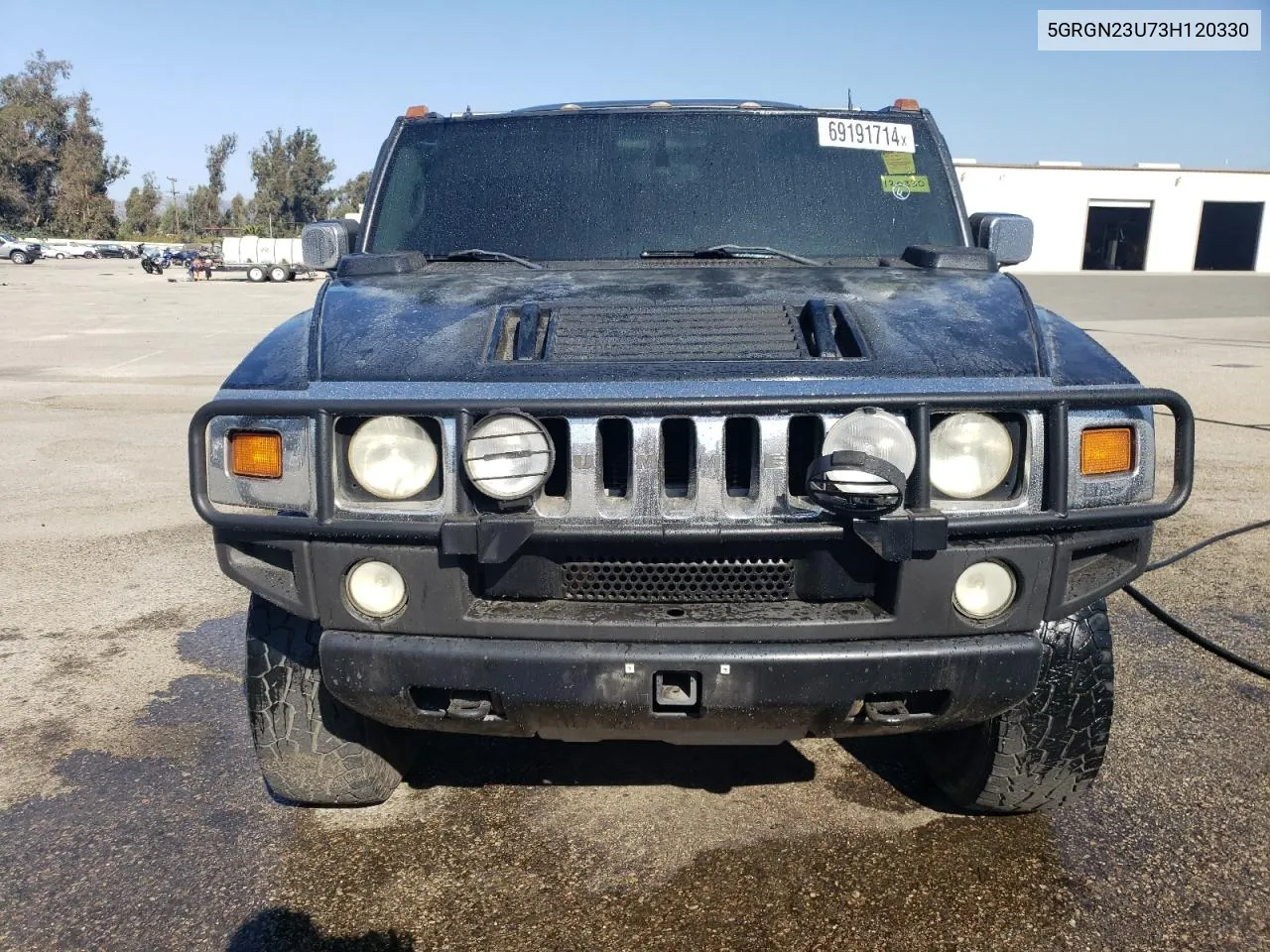 2003 Hummer H2 VIN: 5GRGN23U73H120330 Lot: 69191714