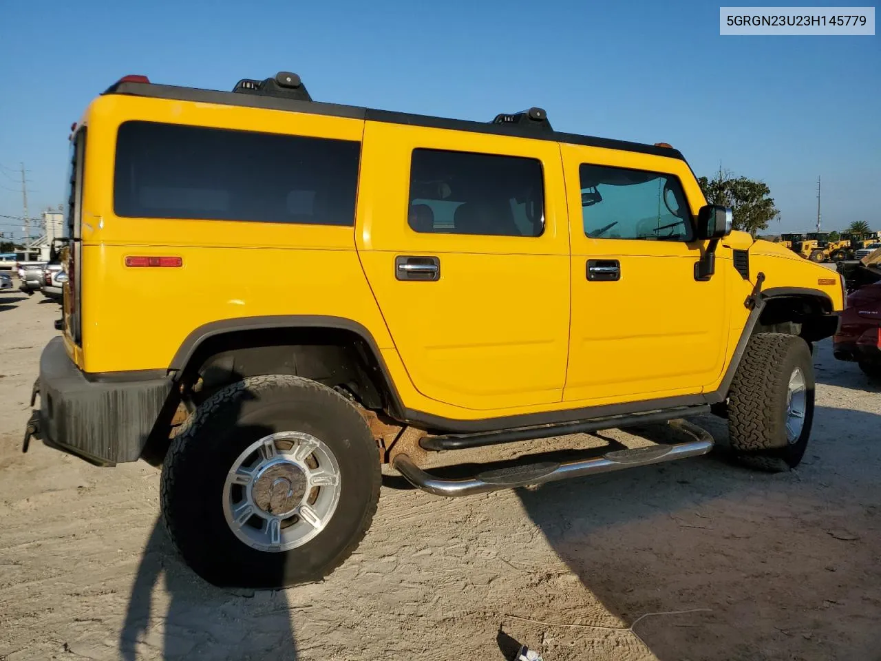 2003 Hummer H2 VIN: 5GRGN23U23H145779 Lot: 72048564