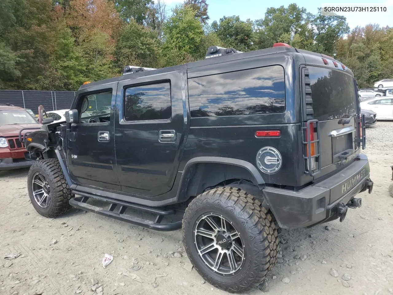 2003 Hummer H2 VIN: 5GRGN23U73H125110 Lot: 75932244