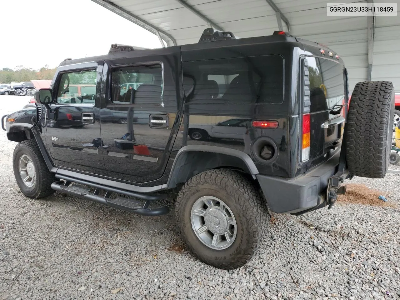 2003 Hummer H2 VIN: 5GRGN23U33H118459 Lot: 77765694