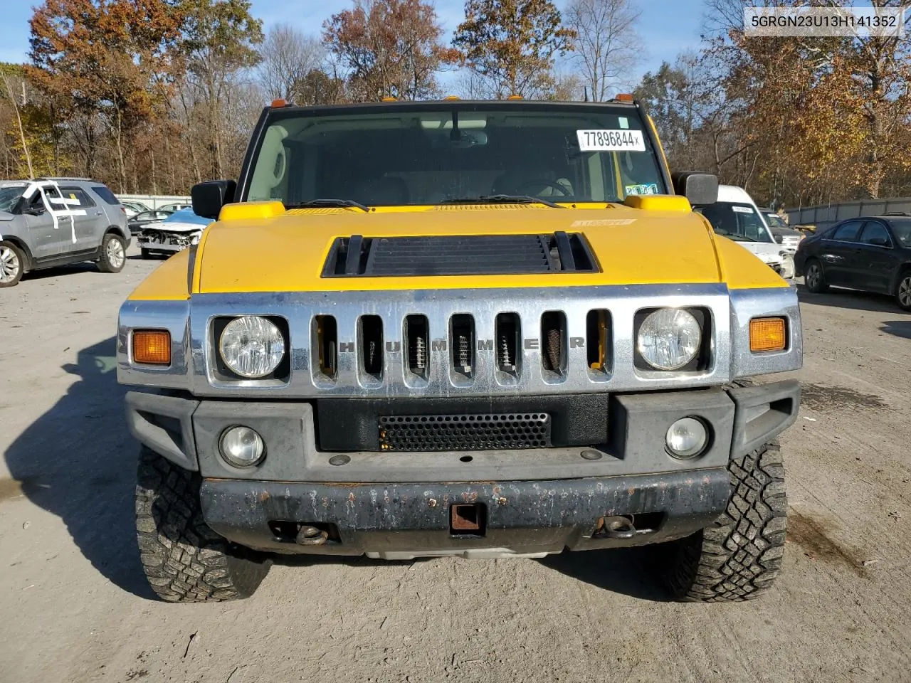 2003 Hummer H2 VIN: 5GRGN23U13H141352 Lot: 77896844