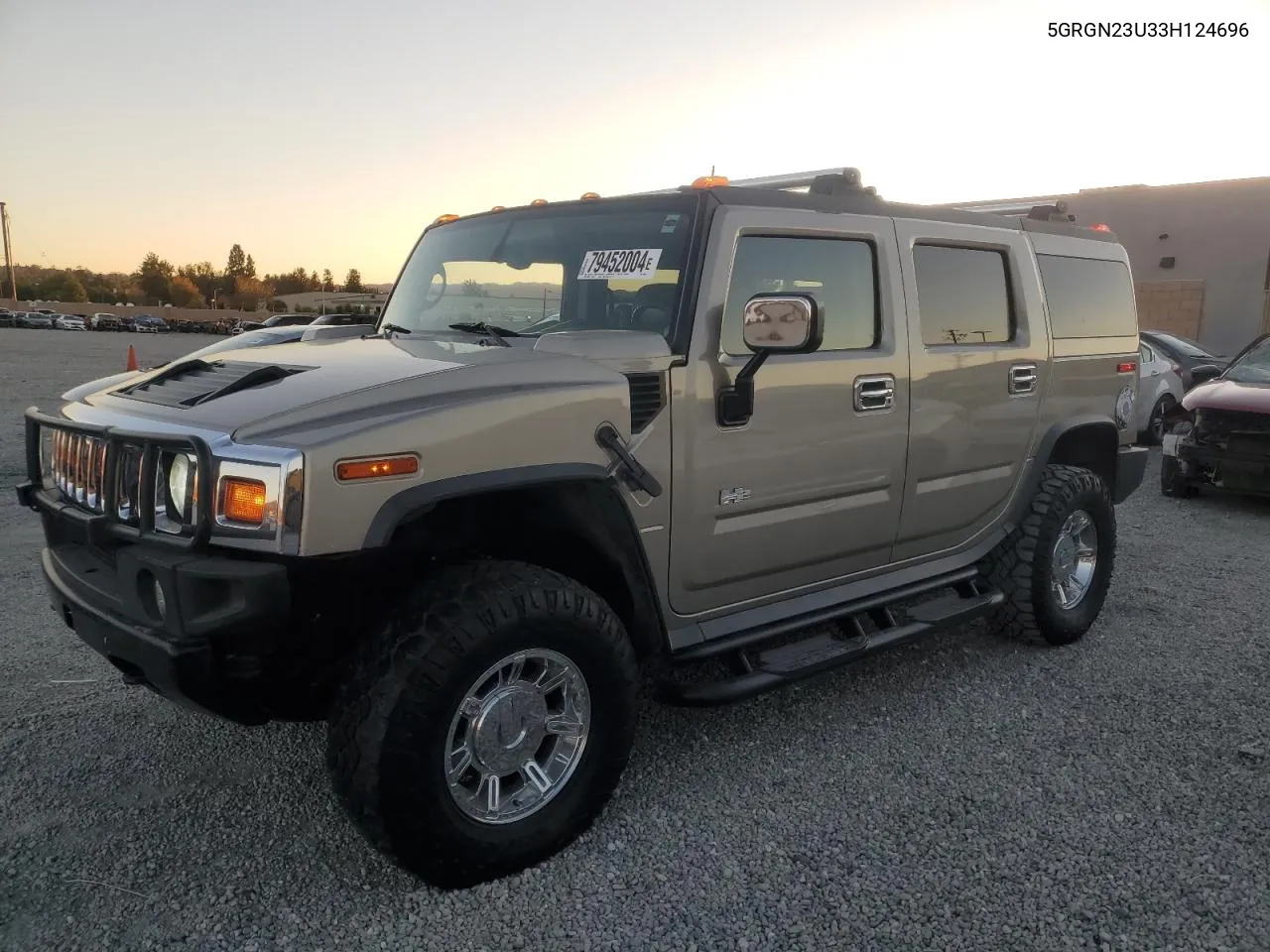 2003 Hummer H2 VIN: 5GRGN23U33H124696 Lot: 79452004