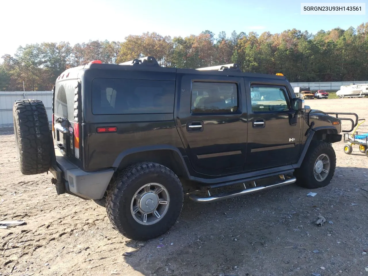 2003 Hummer H2 VIN: 5GRGN23U93H143561 Lot: 79652984