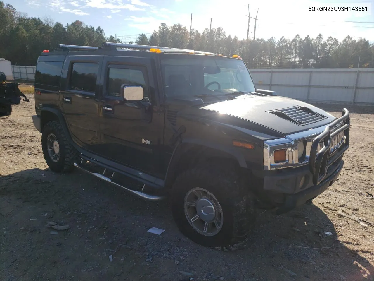 2003 Hummer H2 VIN: 5GRGN23U93H143561 Lot: 79652984