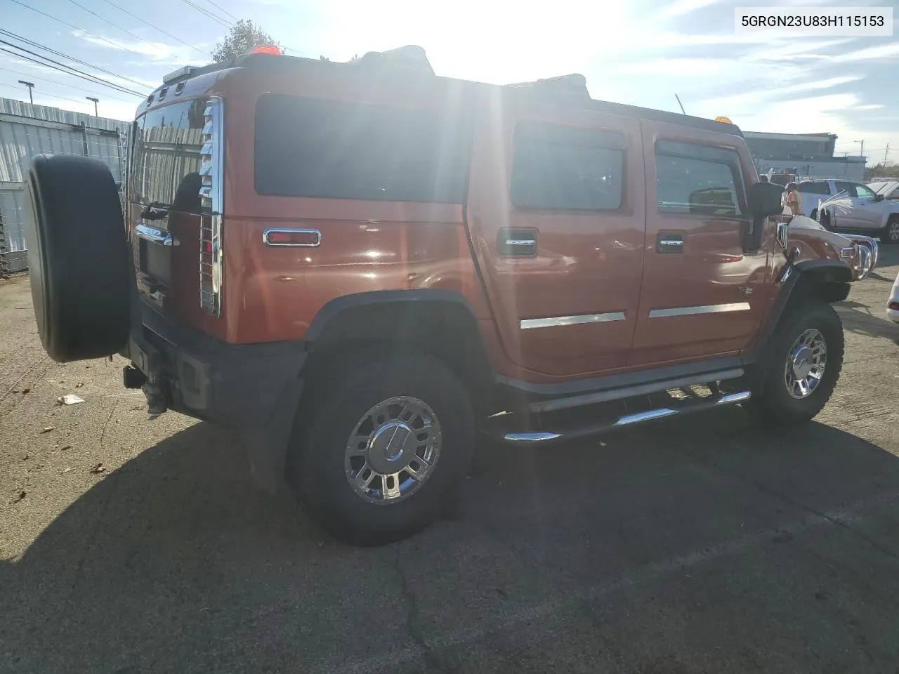 2003 Hummer H2 VIN: 5GRGN23U83H115153 Lot: 79878644