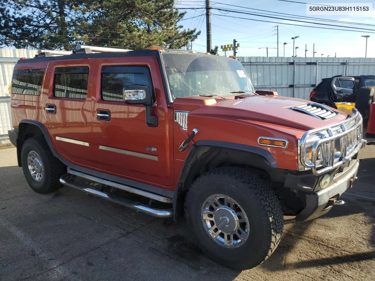 2003 Hummer H2 VIN: 5GRGN23U83H115153 Lot: 79878644