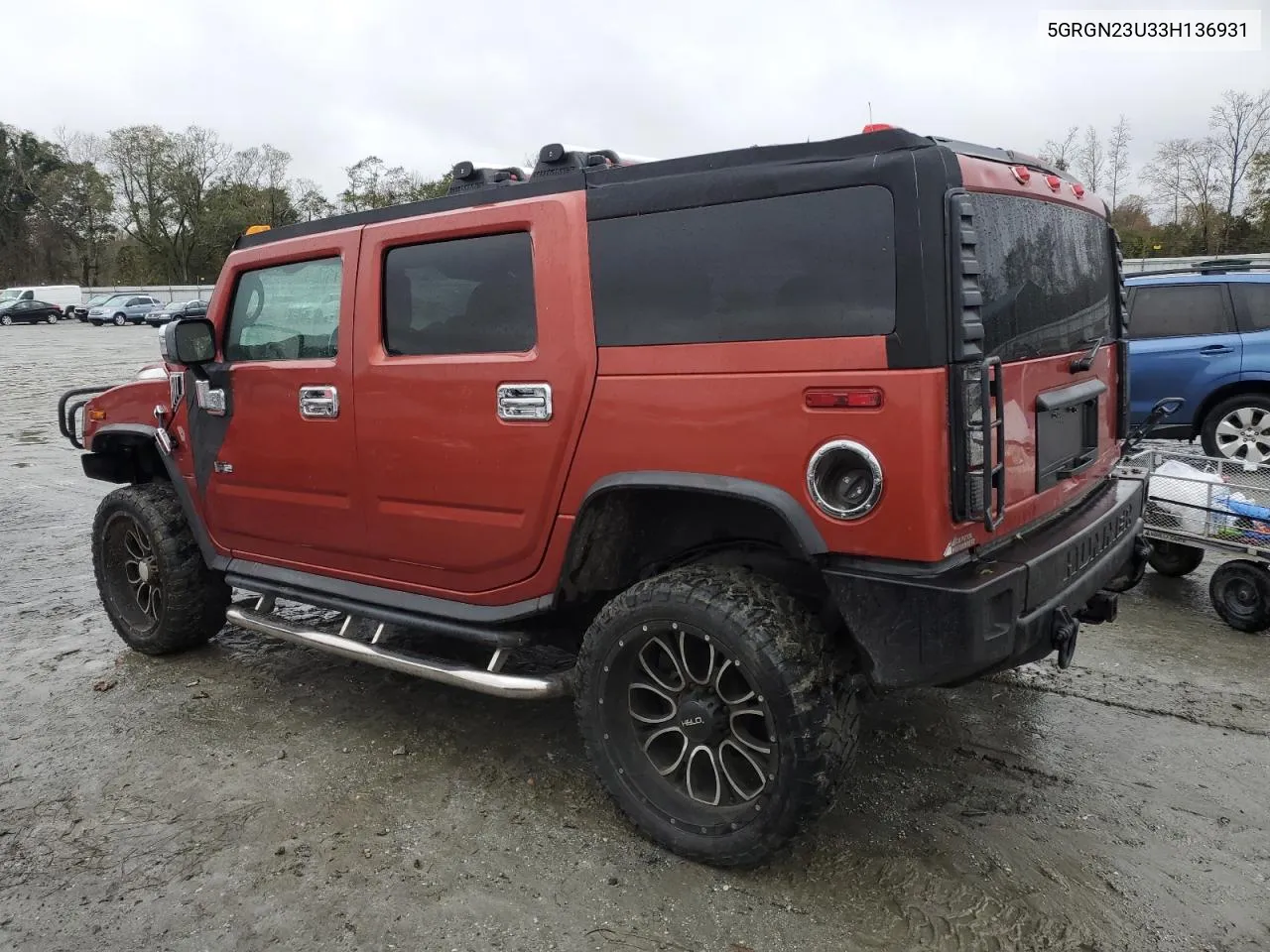 2003 Hummer H2 VIN: 5GRGN23U33H136931 Lot: 80671794