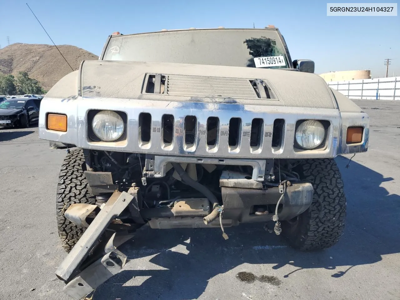 2004 Hummer H2 VIN: 5GRGN23U24H104327 Lot: 74150914