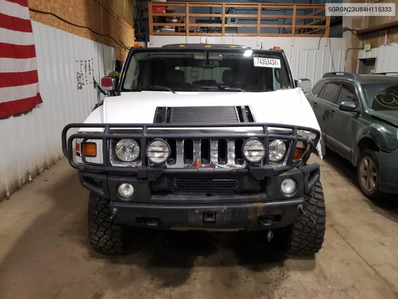 2004 Hummer H2 VIN: 5GRGN23U84H115333 Lot: 74353434