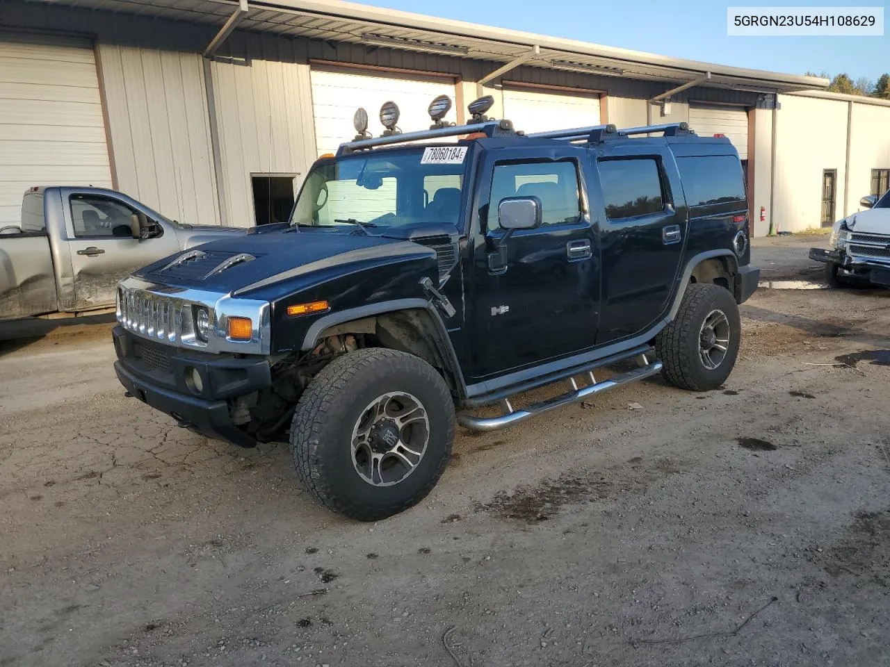 2004 Hummer H2 VIN: 5GRGN23U54H108629 Lot: 78060184