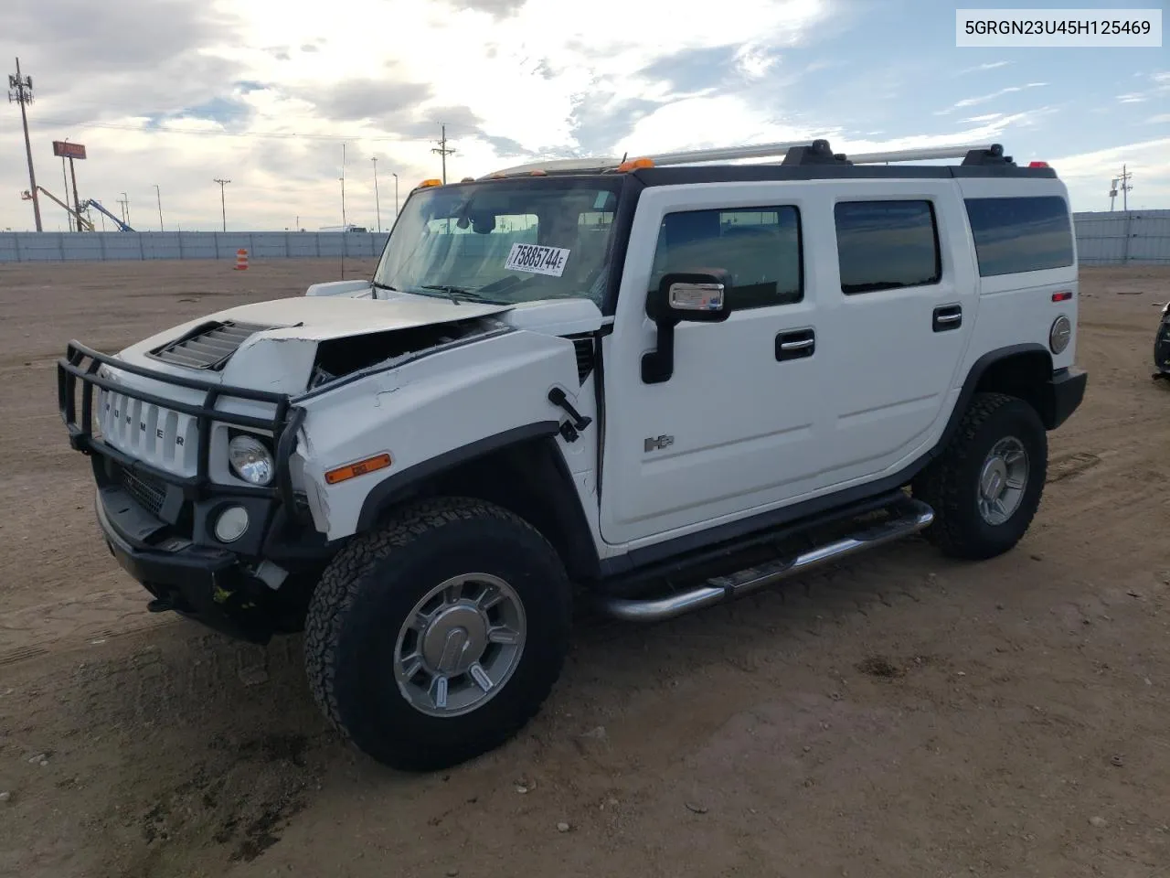 2005 Hummer H2 VIN: 5GRGN23U45H125469 Lot: 75885744