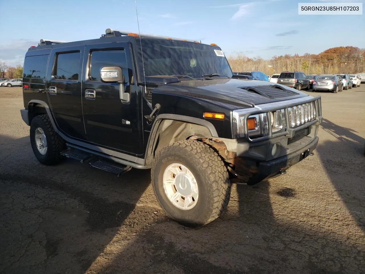 2005 Hummer H2 VIN: 5GRGN23U85H107203 Lot: 78066364