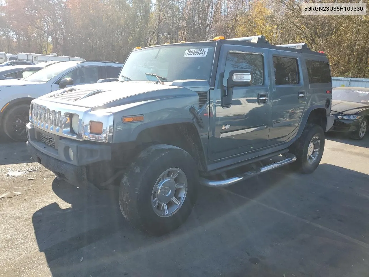 2005 Hummer H2 VIN: 5GRGN23U35H109330 Lot: 78648034