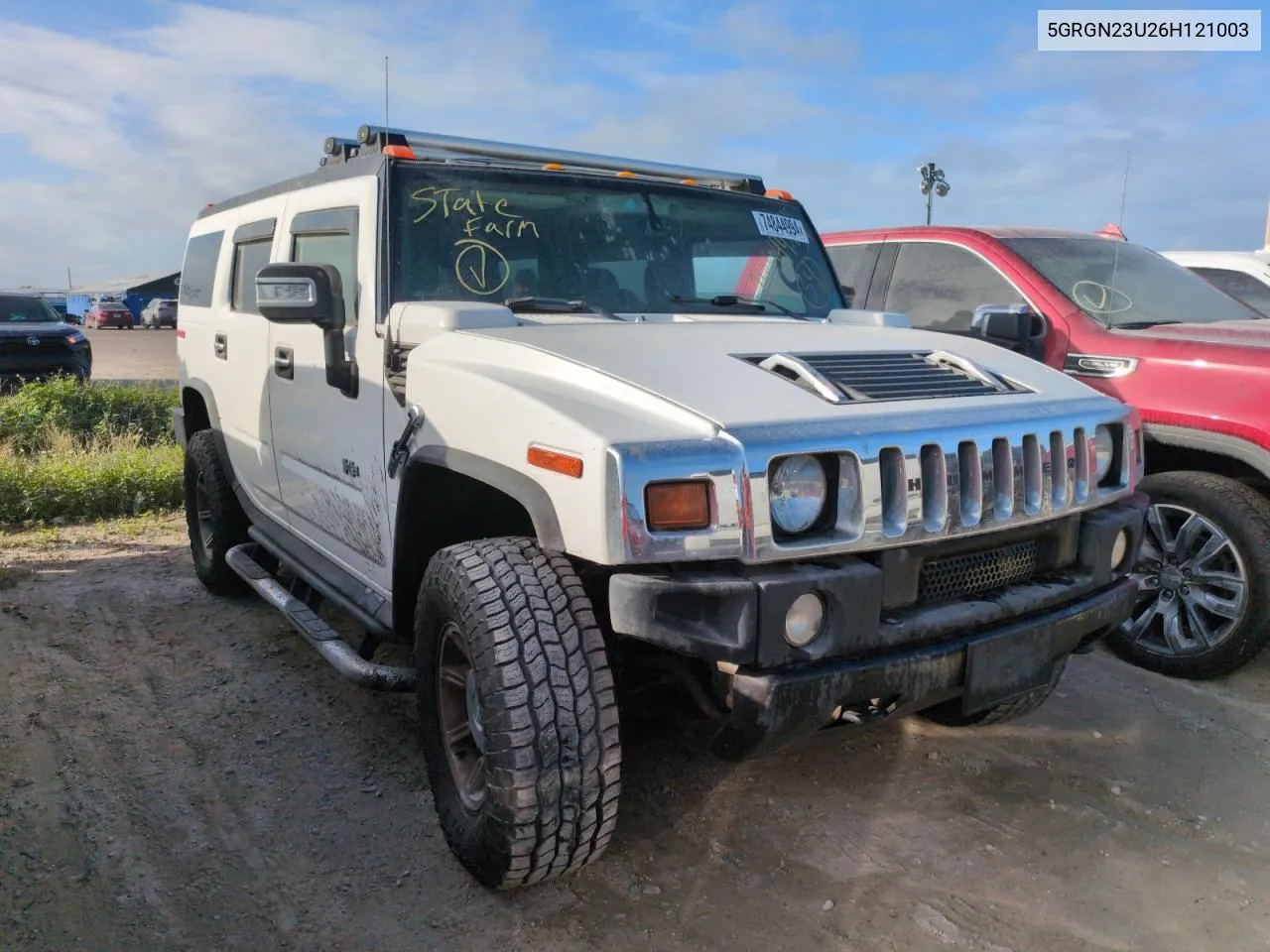 2006 Hummer H2 VIN: 5GRGN23U26H121003 Lot: 74844994