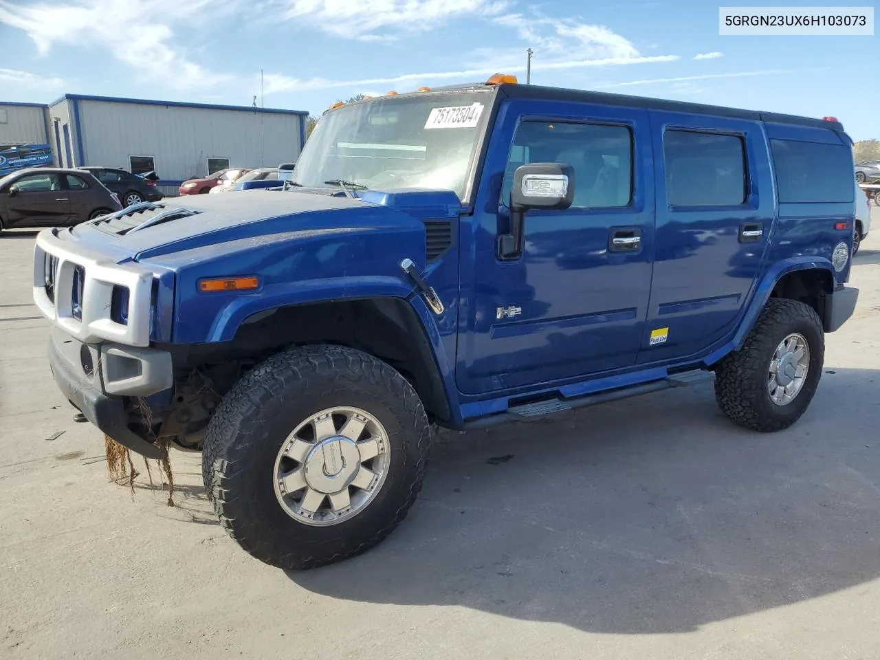 2006 Hummer H2 VIN: 5GRGN23UX6H103073 Lot: 75173504