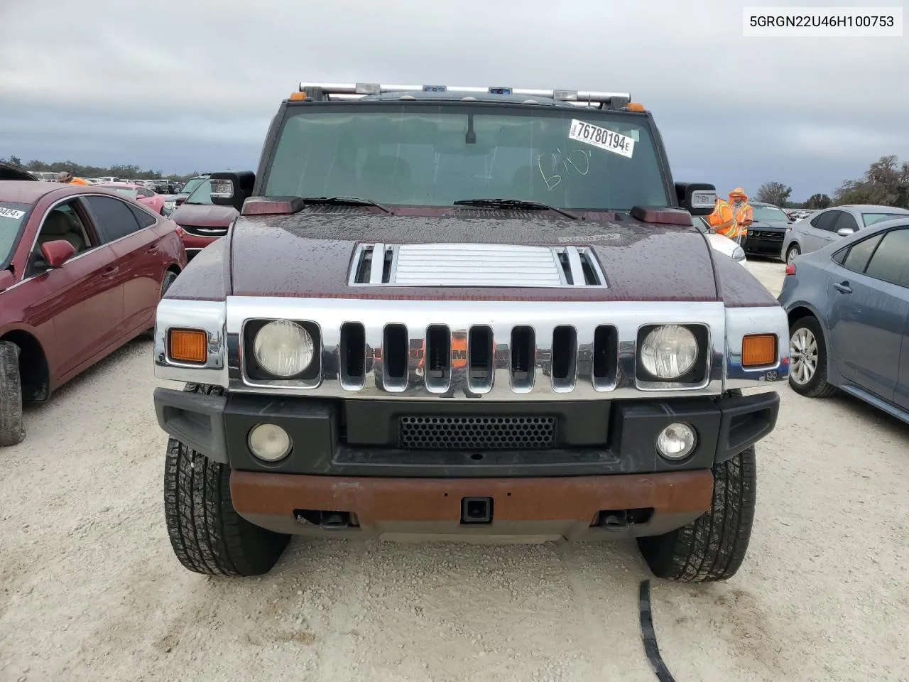 2006 Hummer H2 Sut VIN: 5GRGN22U46H100753 Lot: 76780194