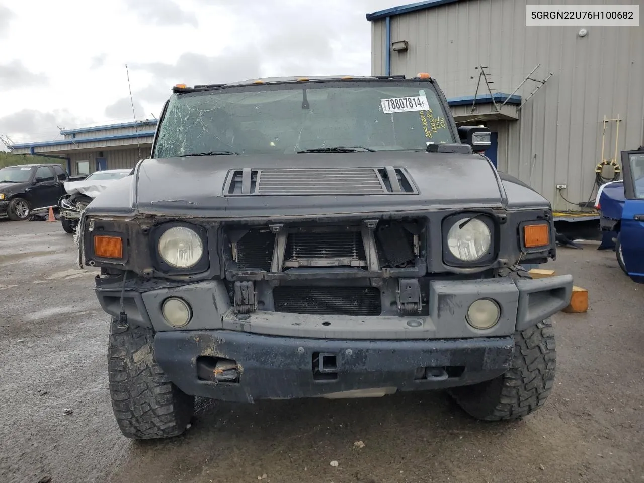 2006 Hummer H2 Sut VIN: 5GRGN22U76H100682 Lot: 78807814