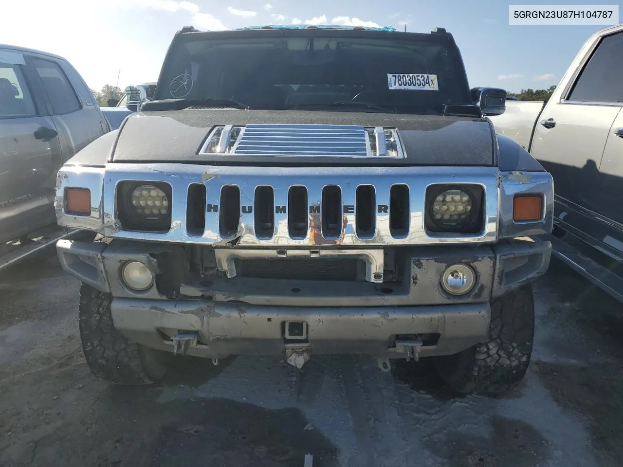 2007 Hummer H2 VIN: 5GRGN23U87H104787 Lot: 78030534