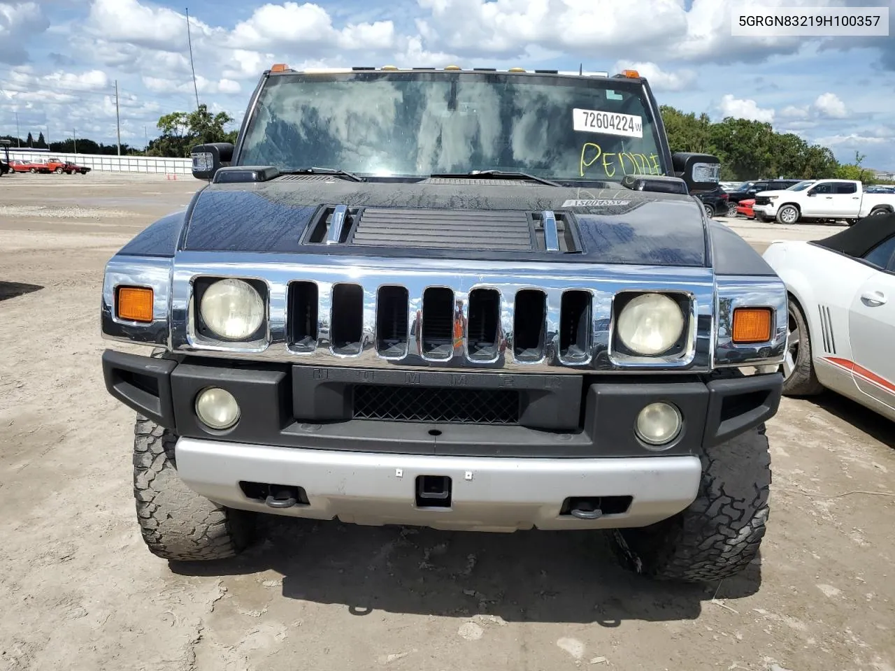 2009 Hummer H2 Luxury VIN: 5GRGN83219H100357 Lot: 72604224