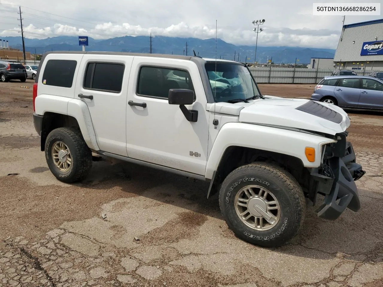 2006 Hummer H3 VIN: 5GTDN136668286254 Lot: 70252514