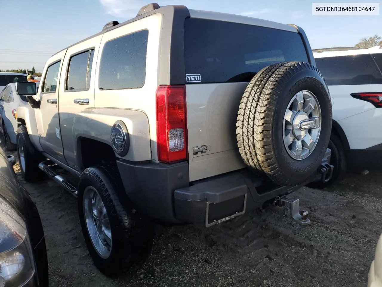 2006 Hummer H3 VIN: 5GTDN136468104647 Lot: 73696414