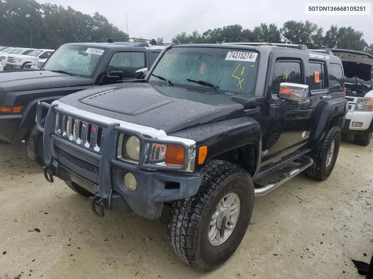 2006 Hummer H3 VIN: 5GTDN136668105251 Lot: 74315274