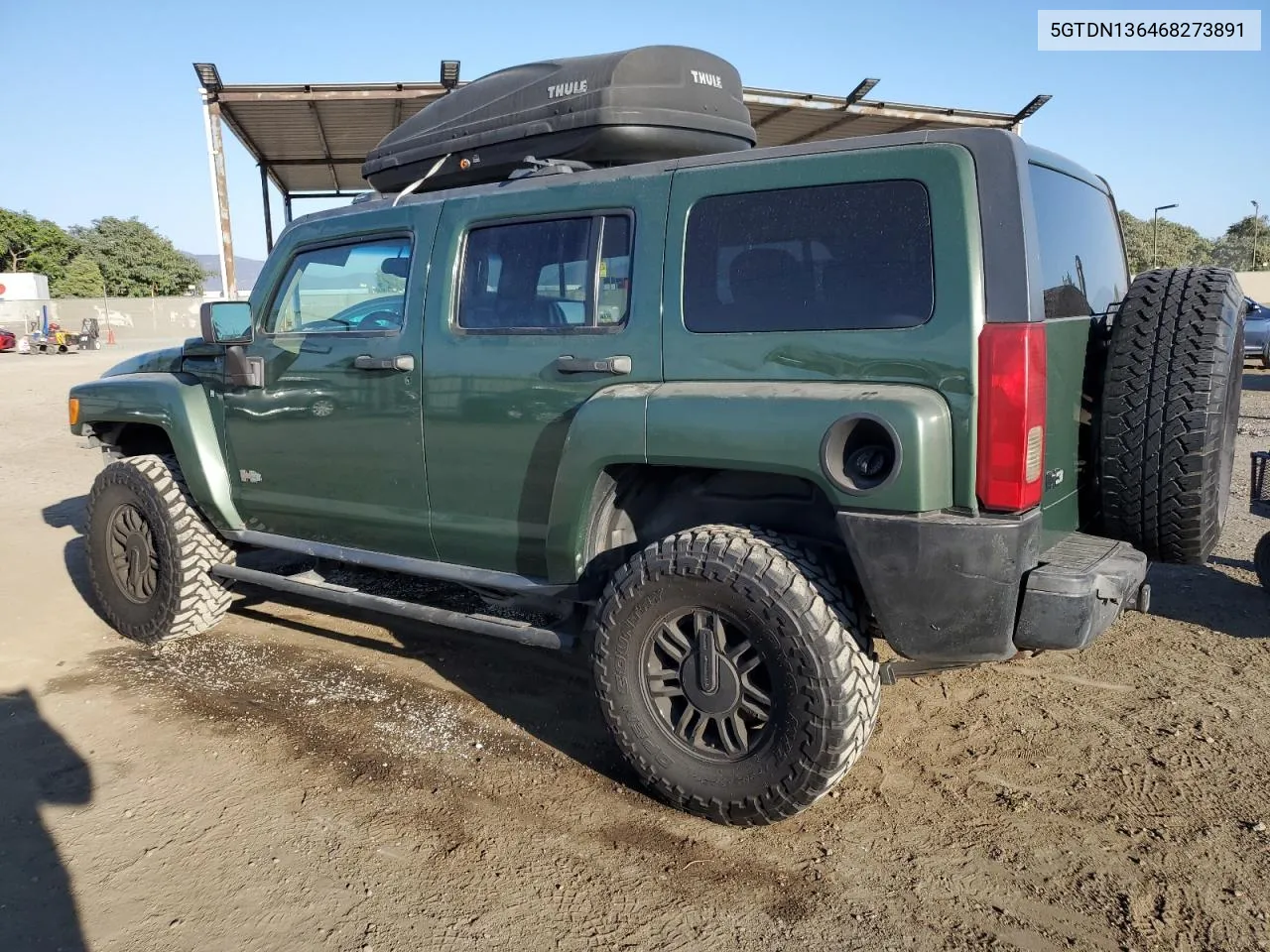 2006 Hummer H3 VIN: 5GTDN136468273891 Lot: 74968354