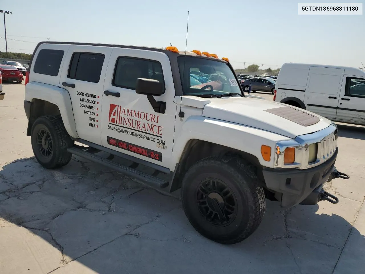 2006 Hummer H3 VIN: 5GTDN136968311180 Lot: 75298594