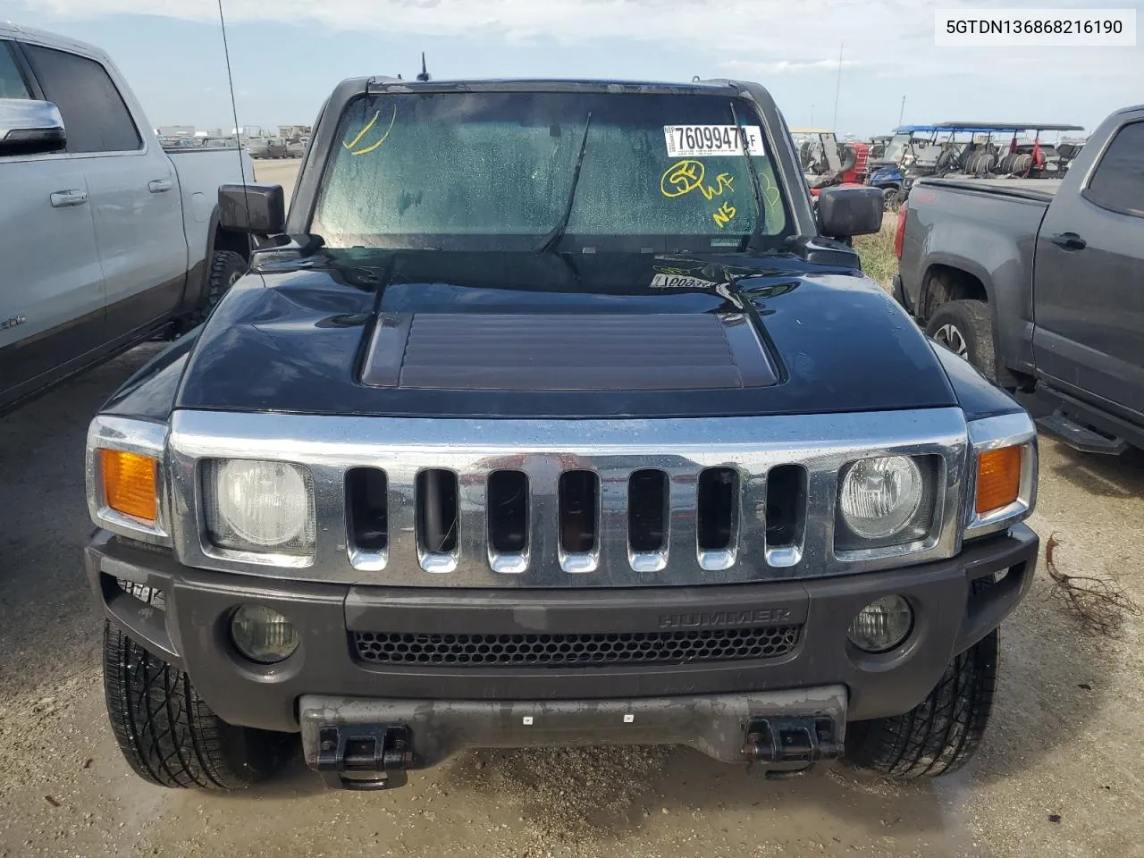 2006 Hummer H3 VIN: 5GTDN136868216190 Lot: 76099474