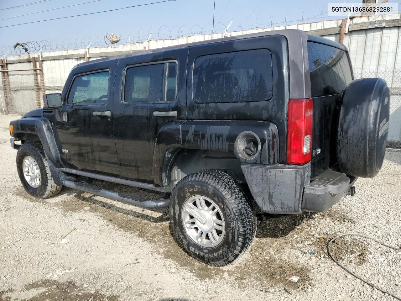 2006 Hummer H3 VIN: 5GTDN136868292881 Lot: 76353734