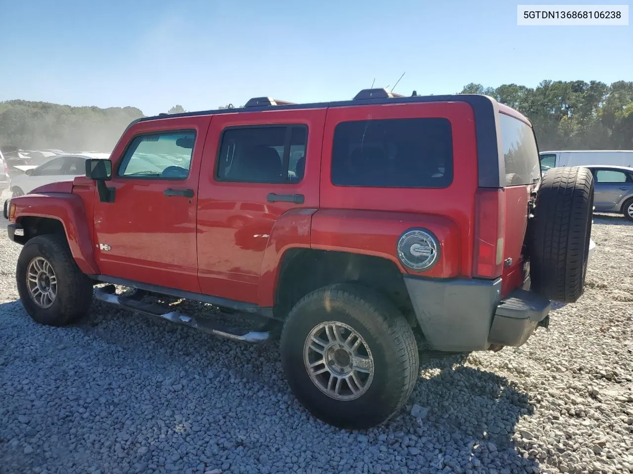 2006 Hummer H3 VIN: 5GTDN136868106238 Lot: 76580904